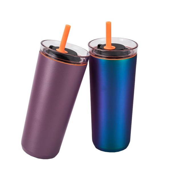 Popular 12oz Leak-proof Coffee Cup with a Straw